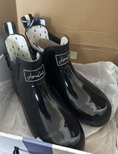Image of Joules Women  Wellibob  Ankle Wellies  -Black Gloss - size 6/39 