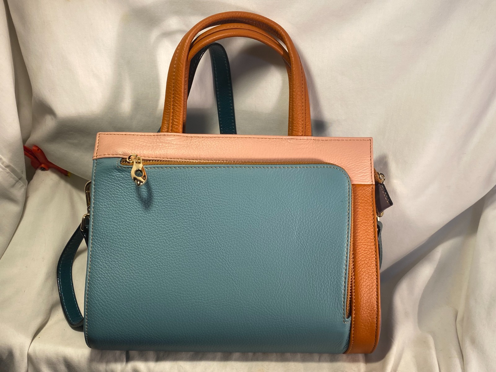 Ameri Leather Multicolor Leather Purse Crossbody … - image 1