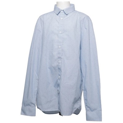 H&M, Hemd, Größe: 170, Blau, Polyester/Baumwolle, Gepunktet, Jungen #YbF