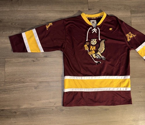 Colosseum Minnesota Golden Gophers Embroidered Hockey Jersey Mens L Large Maroon - Picture 2 of 16