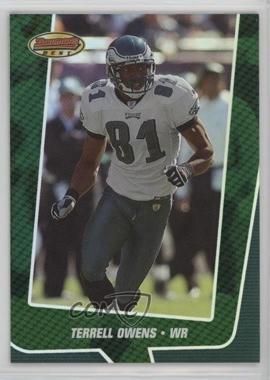 2005 Bowman's Best Green 276/799 Terrell Owens #4 HOF 0t1