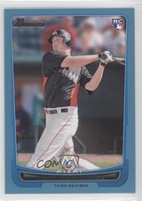 2012 Bowman Blue Border 296/500 Matt Dominguez #205 ff8