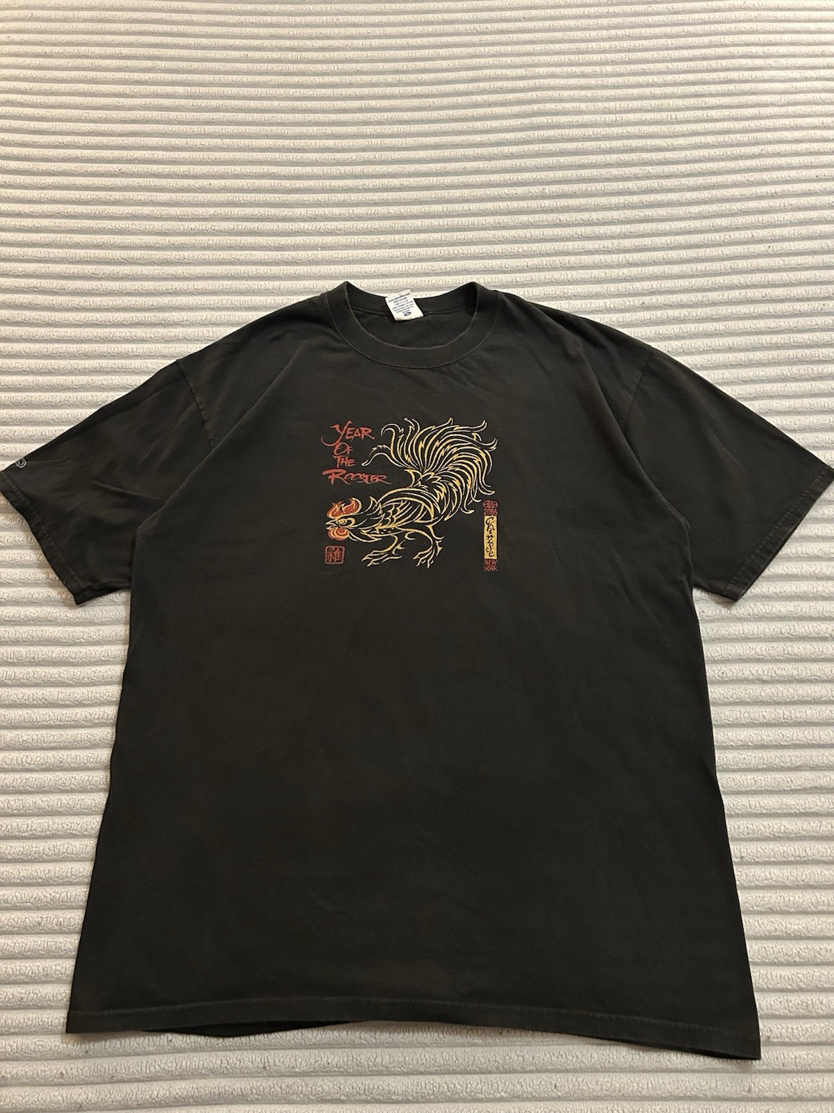 Crazy Shirts Hawaii ‘64 Year of The Rooster Black T Shirt Mens XL 2005 Graphic