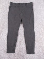 Liverpool 12/31 Womens Dress Pants Brown Houndstooth Viscose Blend Flat Front