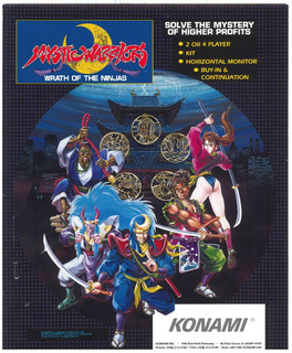Mystic Warriors Konami Video Arcade Flyer / Brochure