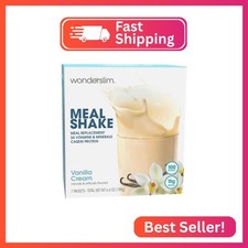 WonderSlim Meal Replacement Shake, Vanilla Cream, 15g Protein, 24 Vitamins & Min