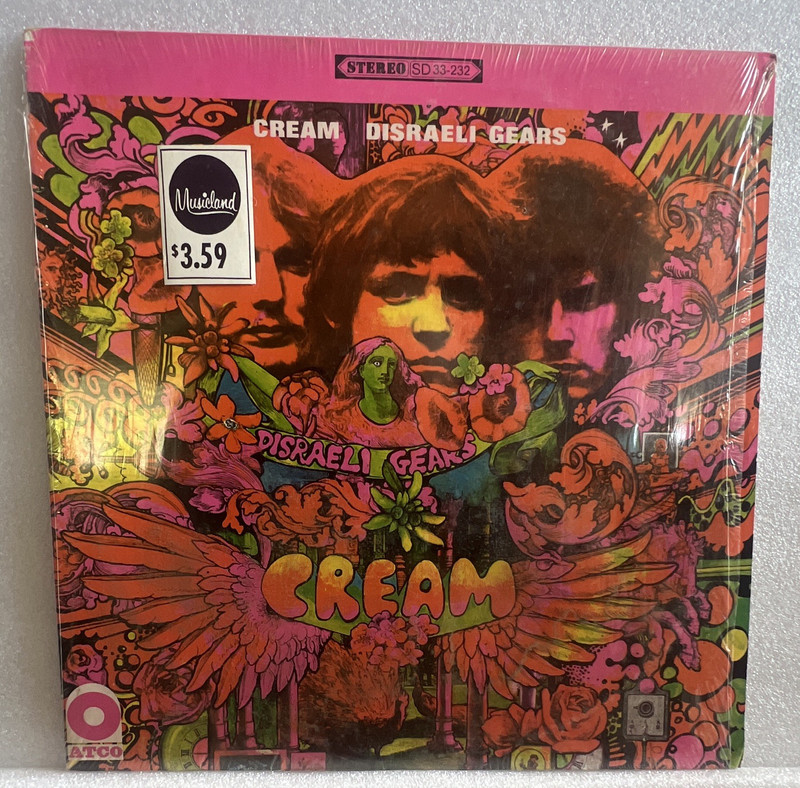 Cream Disraeli Gears ATCO SD 33-232 12" Black Vinyl LP 33 RPM Stereo