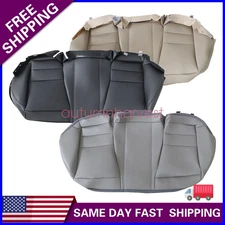 Fits 2008-2012 Honda Accord Rear Bench Bottom Leather Seat Cover Black/Tan/Gray