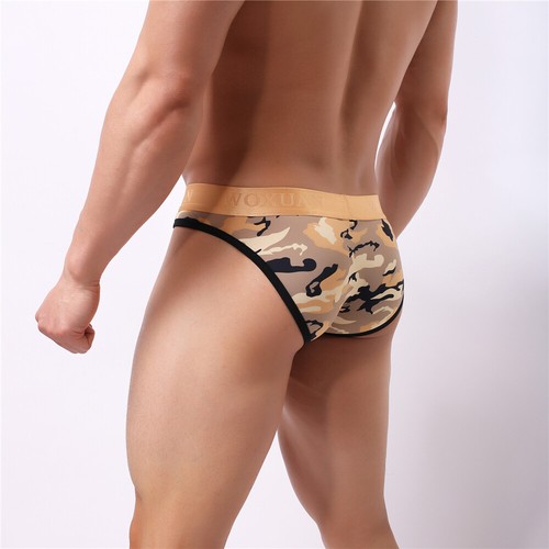 Camouflage Mens Sexy Briefs Low-rise Underwear Comfy Bikini Shorts Underpants XL - Picture 15 of 34