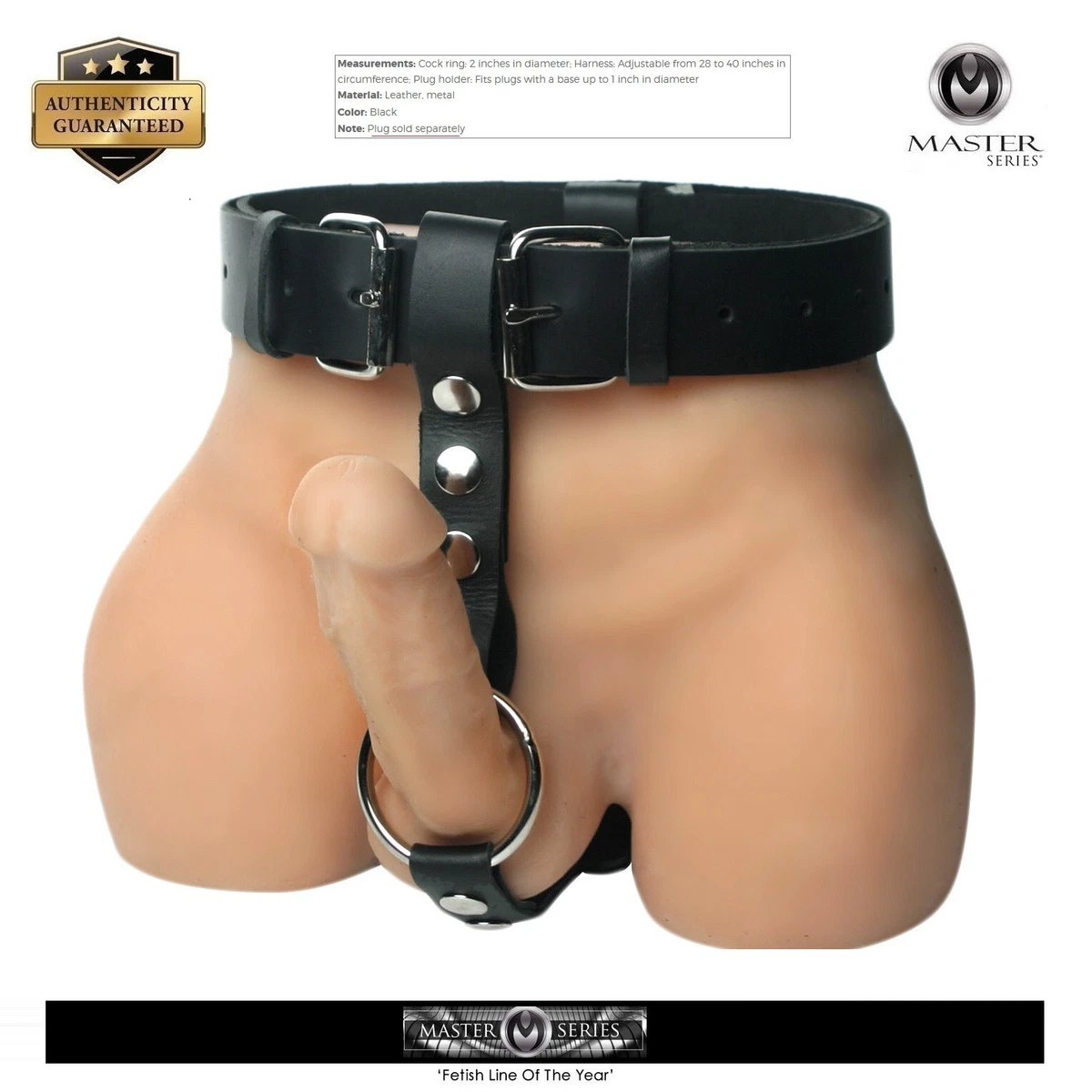 Strict Leather Male Butt Plug Harness COCK RING Bondage Belt Penis CBT BDSM  Sub | eBay
