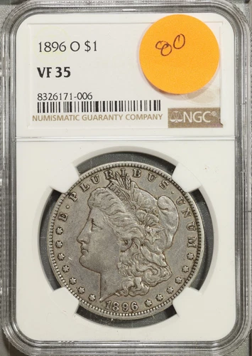 1896 O Morgan Silver Dollar NGC VF 35 Very Fine #1-006