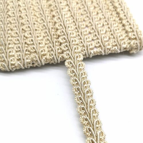 2 yards Lace Trim Centipede Braided Lace Ribbon 1cm DIY Sewing - Picture 5 of 27