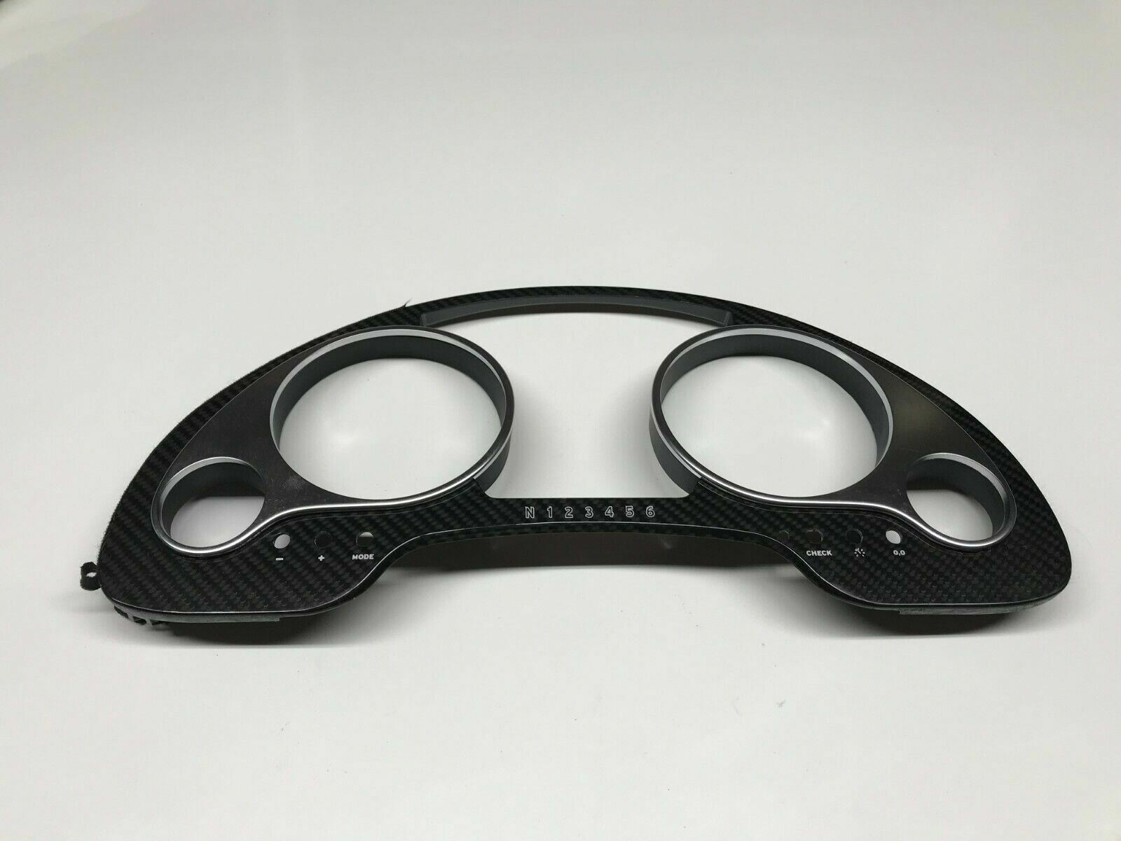 LAMBORGHINI GALLARDO CARBON FIBER INSTRUMENT CLUSTER BEZEL TRIM OEM 400857053F