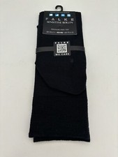 NEW FALKE Sensitive Berlin Men's Socks Navy Pressure Free Wool Cotton Sz 9.5-12