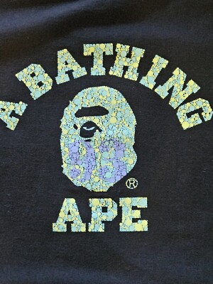 Bathing Ape 2XL  Mens Black Tee Limited From Harajuku BAPE STORE 