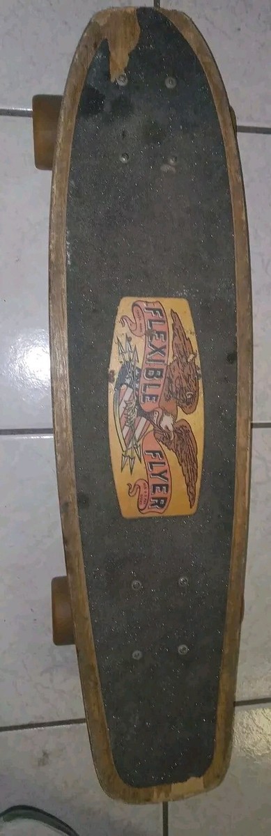 Vtg 1970's Wood Variflex Flexible Flyer California Wooden