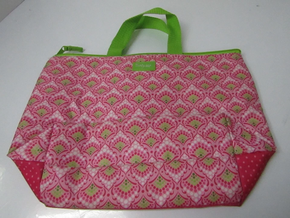 TREINTA Y UN TOTE Térmico Almuerzo Rosa Verde Lunares Personalizado D Bordado Foto 2 de 4