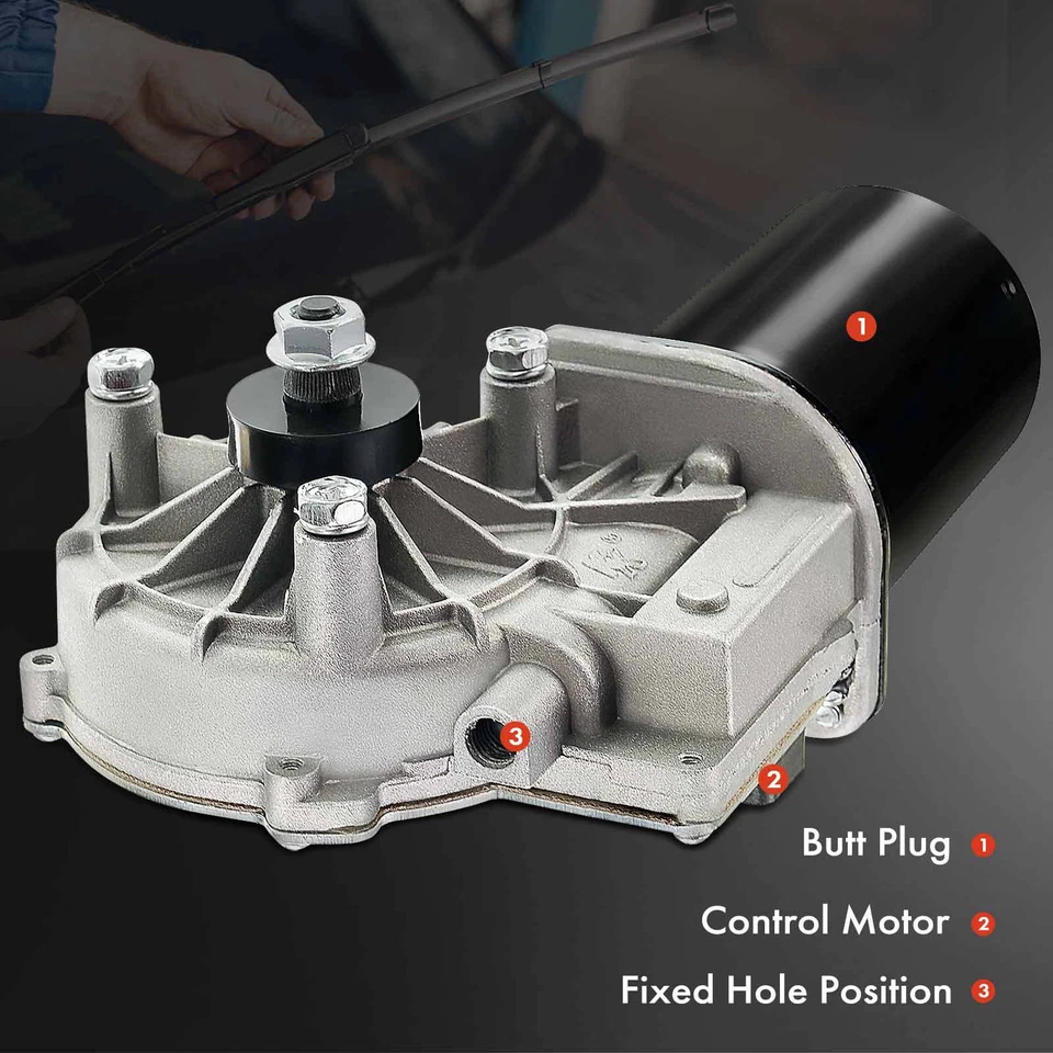 Motor limpiaparabrisas delantero para Chrysler Dodge Plymouth Grand Voyager 4673013AA Foto 4 de 4