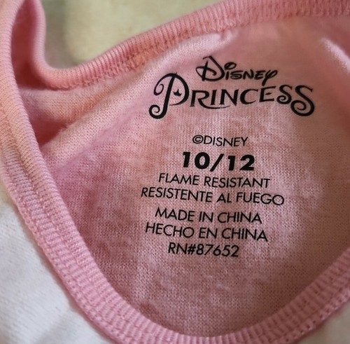 Disney Princess 2pc Fleece Pajama Set Size Girls 10-12 Forever A Princess - Picture 5 of 9