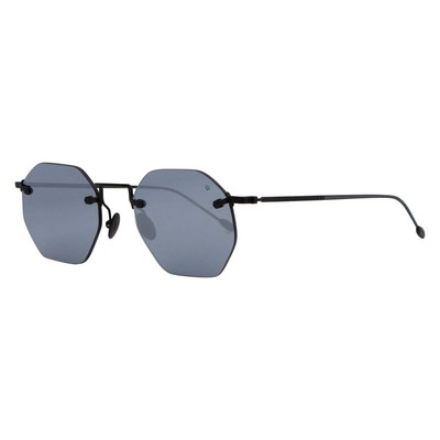 John Varvatos Rimless Octagon Sunglasses V526 Matte-Black Matte Black 49mm 526