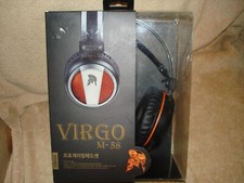 VIRGO-M58 HEADPHONES VIRTUAL 7.1 CH VRIBATION PRO GAMING HEADSET Sale