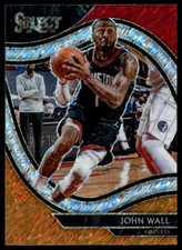 2020 Panini Select #235 John Wall Court Side Red Orange Shimmer Houston Rockets
