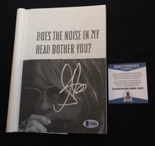 Steven Tyler signed book Does Noise in my Head Bother You Aeromsith record LP 