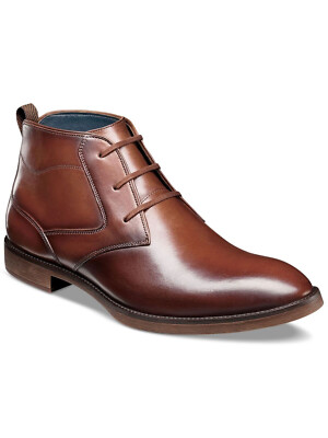 Stacy Adams Kyron Mens Chukka Boots Leather Cognac Color Size 11 NIB Stacy Adams Chukka Boots Mens 9 Kyron Cognac Brown Leather  main image 3