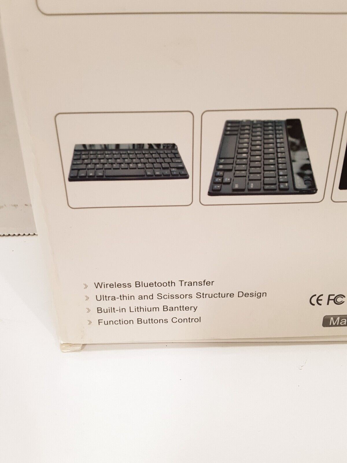 Wireless Bluetooth Keyboard For Iphone Pc Android Samsung Apple Compact Portable
