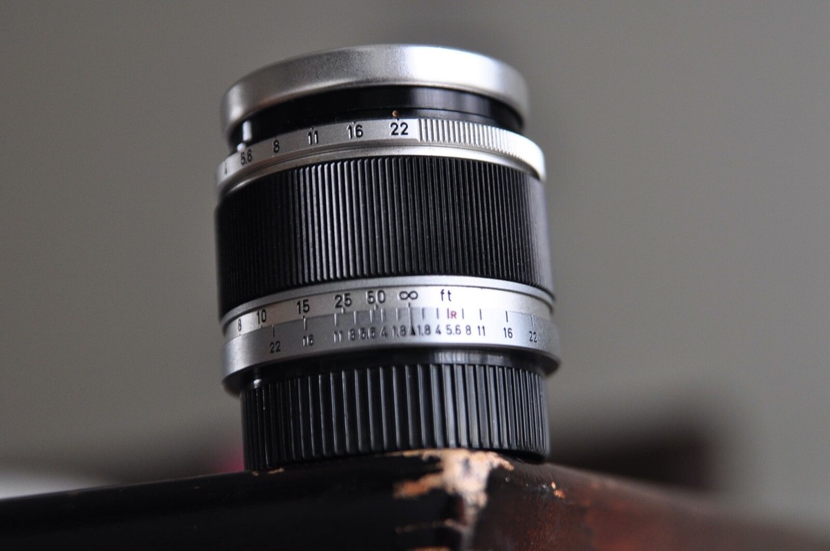 CANON SERENAR 50mm F1.8 L39マウント Near MINT] Canon 50mm f1.8 Serenar Silver L39 Leica Screw