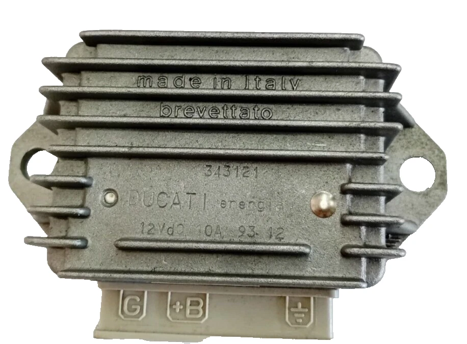 Régulateur de Tension DUCATI ENERGIA 12VDC 10A 343121 Piaggio PX 125 1° Série - Photo 2/4