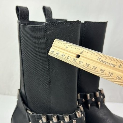 Stivali da donna Killstar Deadmans neri vegan in pelle Chucky Bullet US 10 euro 41 - Foto 5 di 16