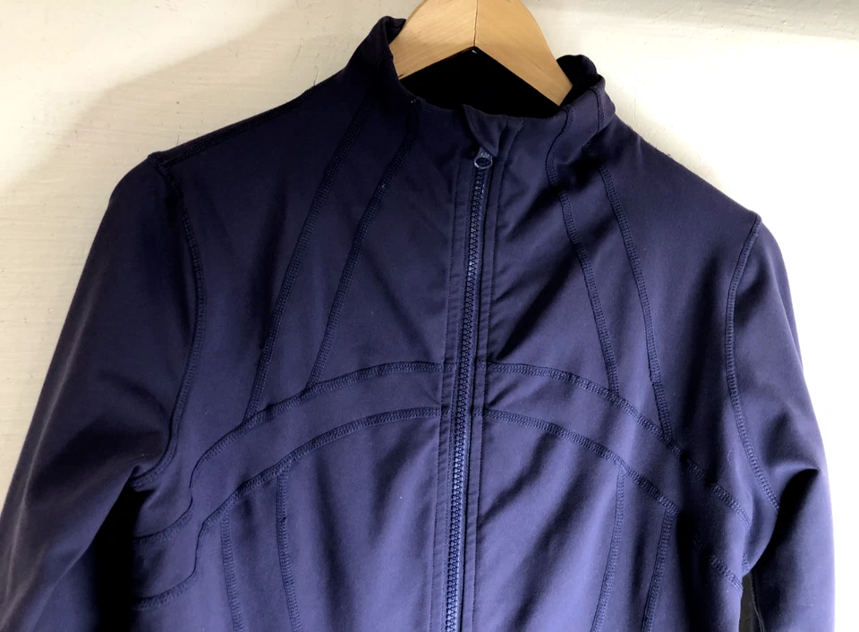 Qualidyne Size Small Sports Running Yoga Athletic Jacket Purple - Image 3 of 4