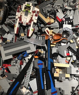  1 KG KILO KILOWARE LEGO STAR WARS KONVOLUTE-RAUMSCHIFFE-STEINE 