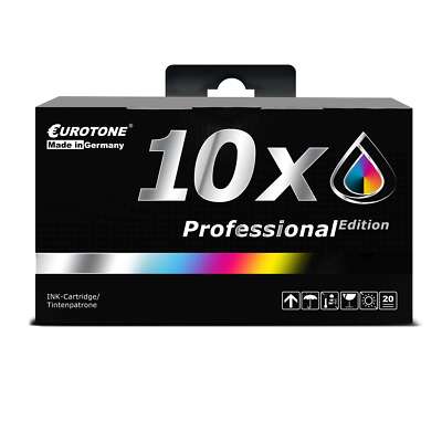 10x Eurotone PRO Tinte Alternative f�r Epson WorkForce WF-7610-DWF