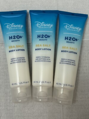 DISNEY RESORT H2O BODY LOTION SEA SALT LOT of 3 - 2oz Ea = 6oz Total Free Ship