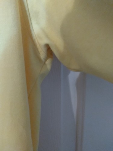 ANTIGUA Performance Fabric Mens SZ L Short Sleeve Shirt Butter Yellow - Picture 5 of 7