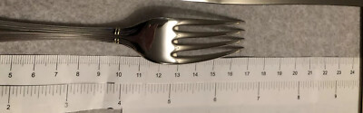 6 Fourchettes à Entremets Christofle Oceana Gold 17 Cm - Argent Plaqué Or - Made In France