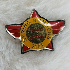 2001 Spring Bombers Softball Team Lapel Pin