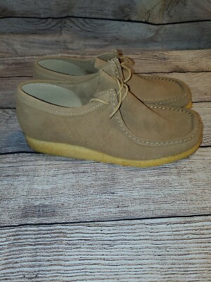 Easy Times tan suede  Desert Chukka casual oxford 2 eye Shoes mens 8.5 NEW 