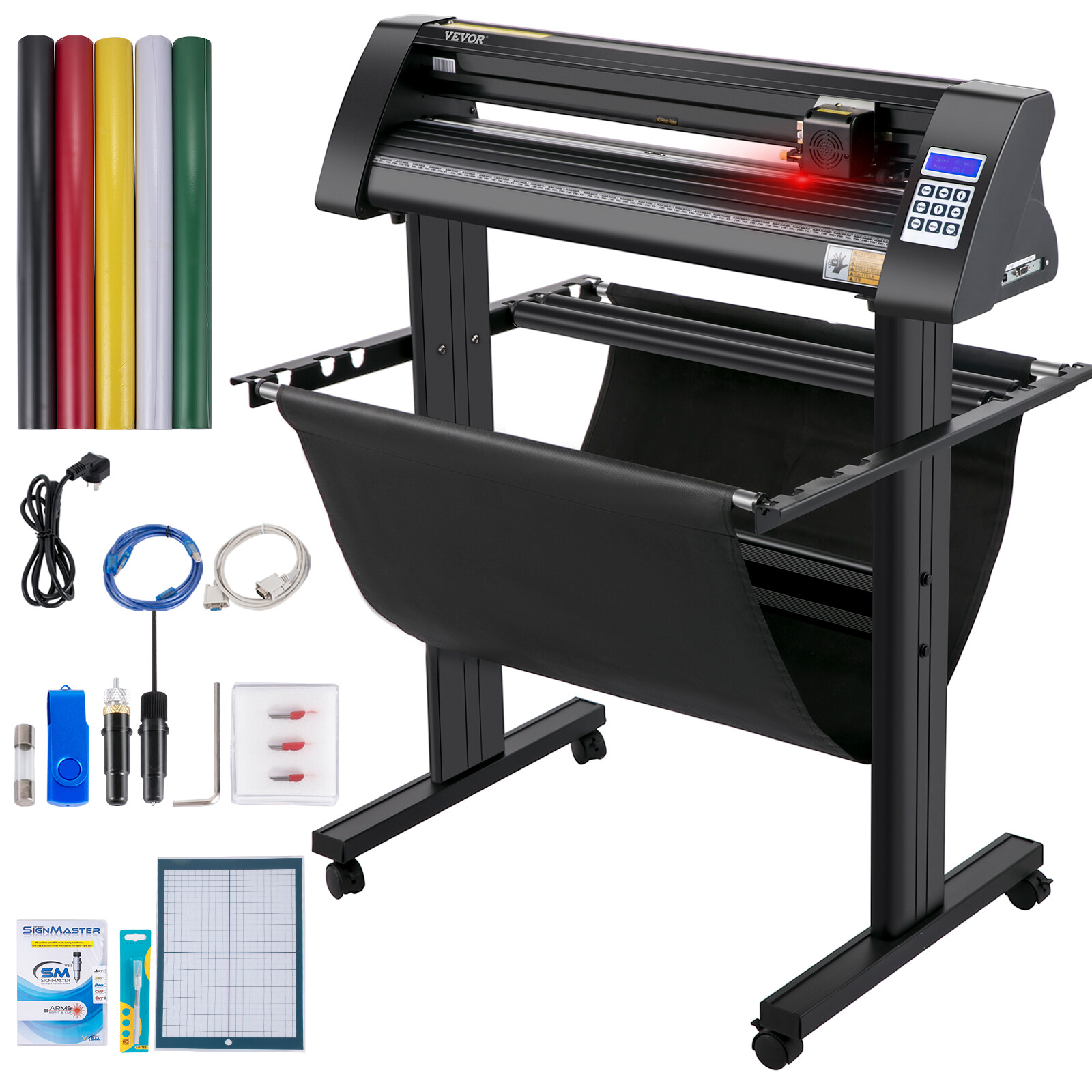VEVOR Plotter de Découpe 870 mm avec Logiciel Signmaster pour Vinyle Adhésif