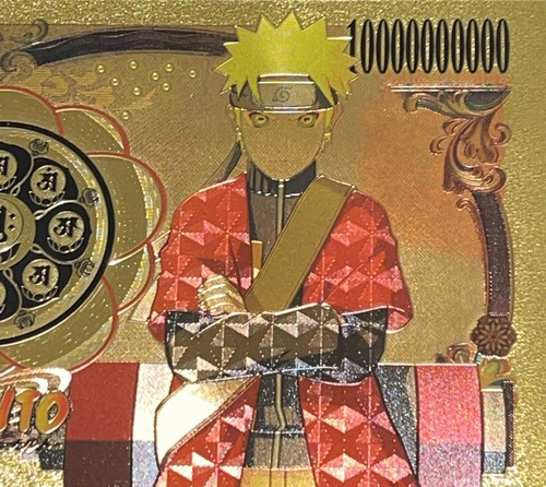Naruto Shippuden Uzumaki Naruto Sage Mode Japanische Gold Banknote Sammlerstück - Bild 1 von 3