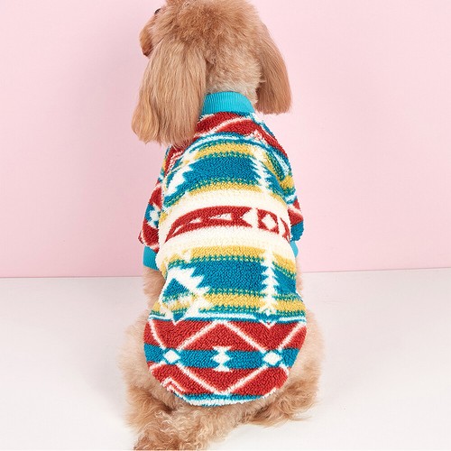 Small Dog Coat Puppy Knitted Sweater Thermal Jumper Cat Pet Clothes Winter Warm - Picture 4 of 13