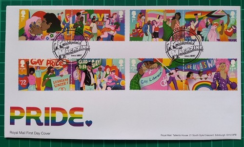 2022 Celebrating 50 Years of the Pride Movement FDC Railway Magazine Horncastle - 第 1/2 張圖片
