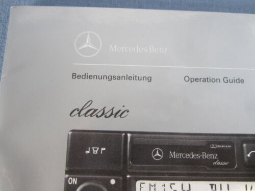 MERCEDES-BENZ BECKER CLASSIC Radio BEDIENUNGSANLEITUNG BE 1150 OPERATION GUIDE - Bild 2 von 16
