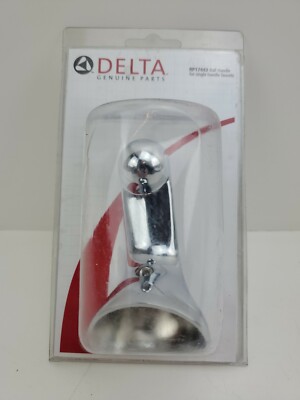 New Delta RP17443 Faucet Chrome Single Metal Lever Handle for Bathroom ...