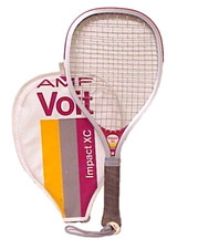 AMF VOIT IMPACT XC RACQUETBALL RACKET WITH CASE 3 7/8 VINTAGE AMF VOIT RACQUET