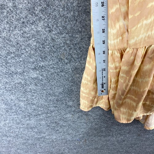 Simply Vera Vera Wang Dress Women S Small Beige Striped Sheath Midi V-Neck Lined - Picture 8 of 9