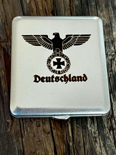 Cigarette case WEHRMACHT REICH EAGLE GERMANY - CNC ENGRAVING! - Picture 1 of 2