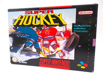 Super Hockey - SNES Super Nintendo - in OVP Box